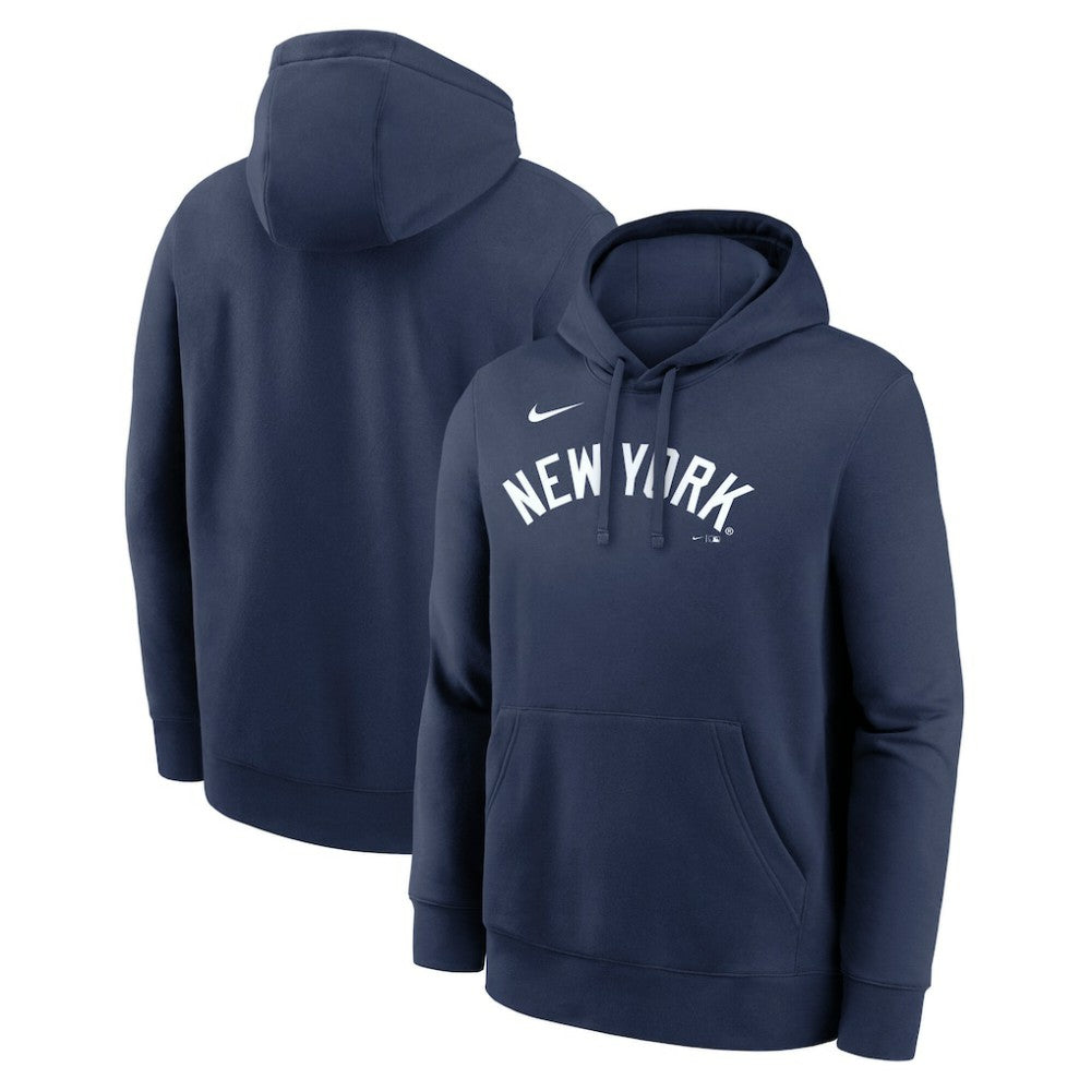 New York Yankees Nike Dri-Fit Club Hoodie - Navy Hoodies