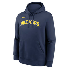 Milwaukee Brewers Nike Dri-Fit Club Hoodie - Navy Hoodies