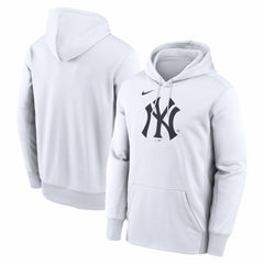 New York Yankees Nike Logo Club Hoodie - White Hoodies