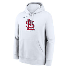 St. Louis Cardinals Nike Logo Club Hoodie - White Hoodies