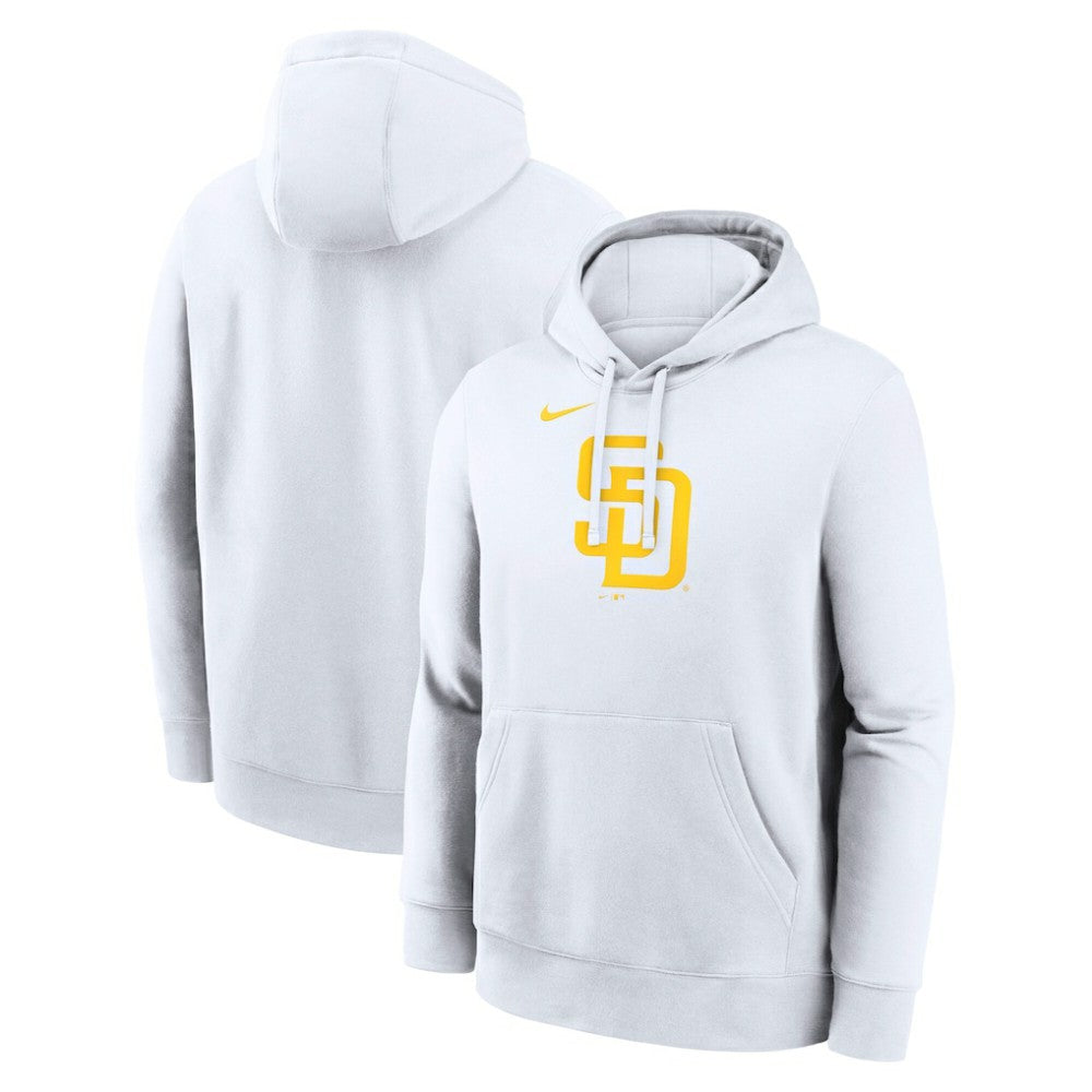 San Diego Padres Nike Logo Club Hoodie - White Hoodies