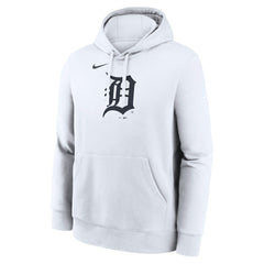 Detroit Tigers Nike Logo Club Hoodie - White Hoodies