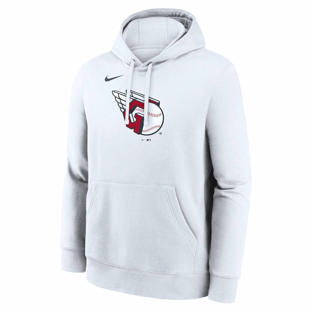 Cleveland Guardians Nike Logo Club Hoodie - White Hoodies
