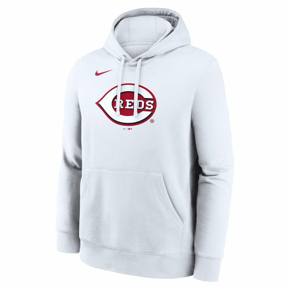 Cincinnati Reds Nike Logo Club Hoodie - White Hoodies
