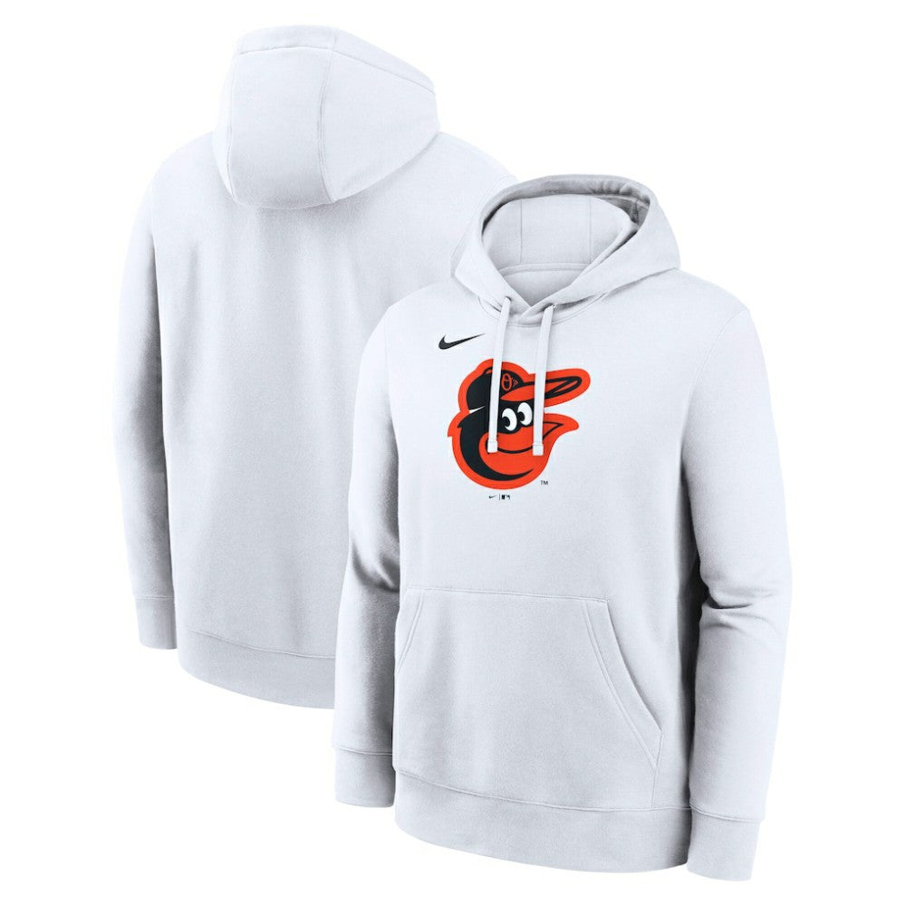 Baltimore Orioles Nike Logo Club Hoodie - White Hoodies