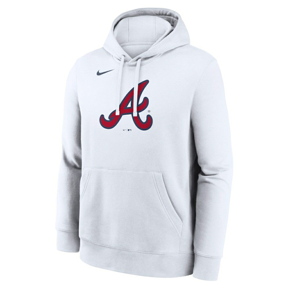 Atlanta Braves Nike Logo Club Hoodie - White Hoodies