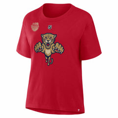 NHL Brad Marchand Florida Panthers Fanatics Women's 2026 NHL Winter Classic Authentic Stack Name & Number T-Shirt - Red