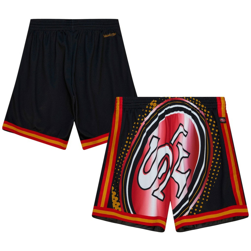 San Francisco 49ers Big Face 7.0 Fashion Shorts Black