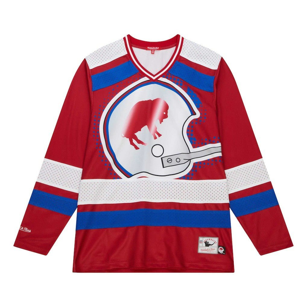 Buffalo Bills Women's Big Face 7.0 Long Sleeve Jersey T-Shirt Red