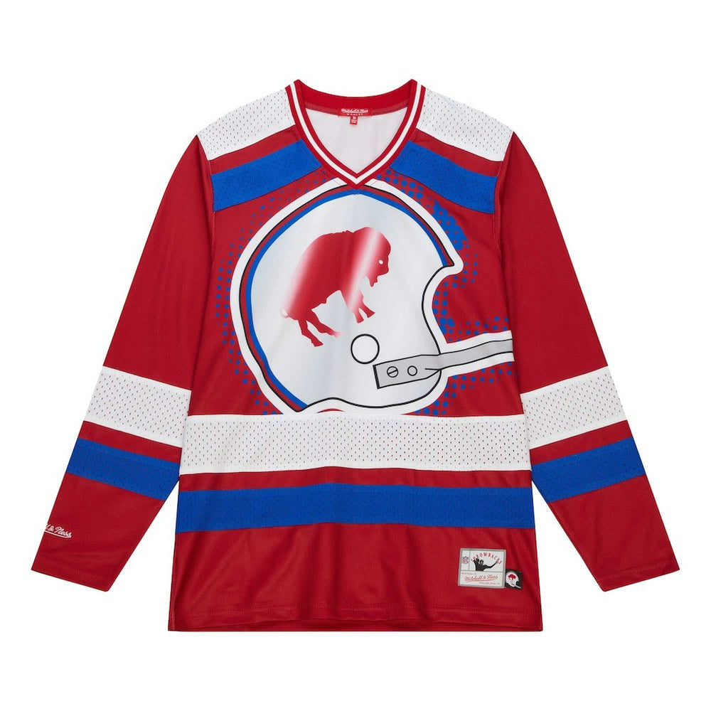 Buffalo Bills Women's Big Face 7.0 Long Sleeve Jersey T-Shirt Red