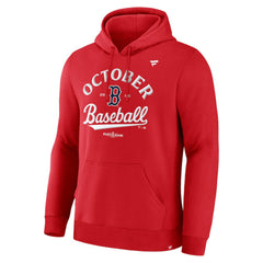 Boston Red Sox Fanatics 2025 MLB Postseason Locker Room Hoodie - Red Hoodies