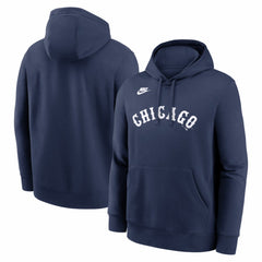 Chicago White Sox Nike Cooperstown Collection Wordmark Club Hoodie - Navy Hoodies