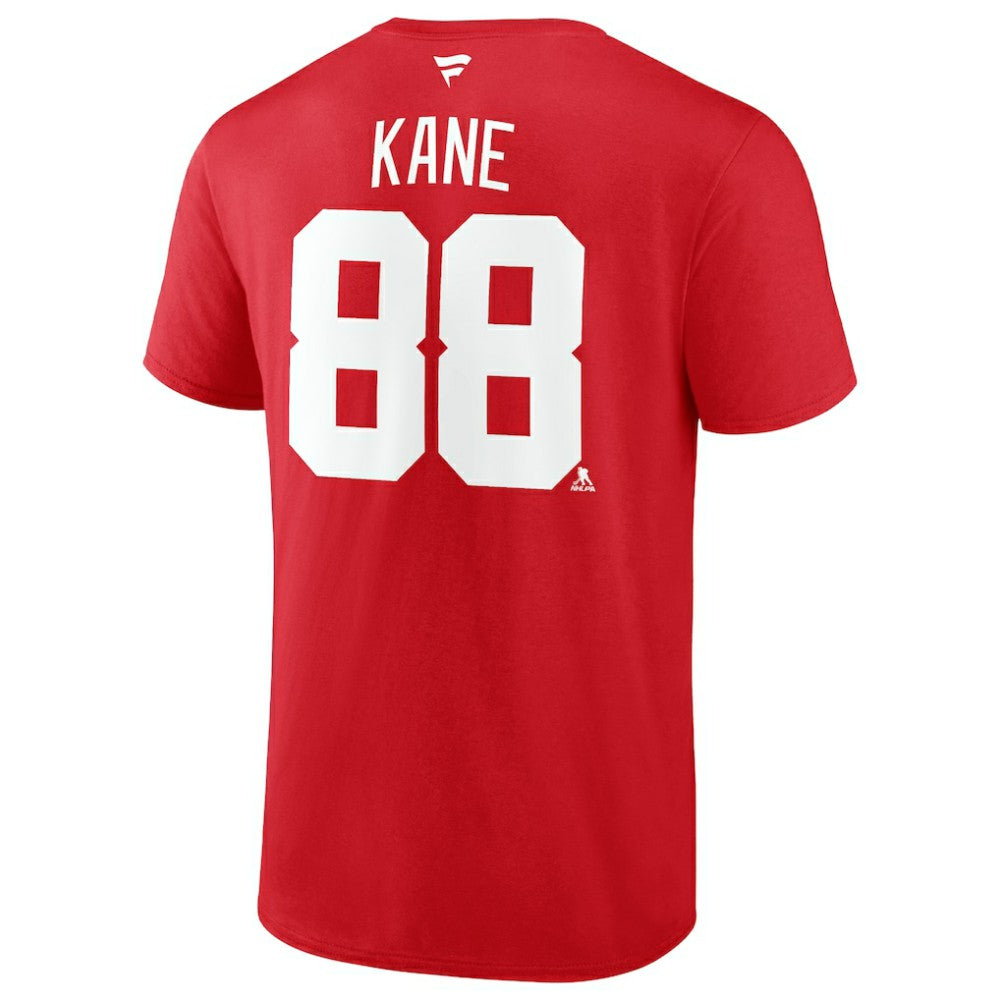 NHL Patrick Kane Detroit Red Wings Fanatics Authentic Stack Name & Number T-Shirt - Red