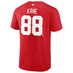 NHL Patrick Kane Detroit Red Wings Fanatics Authentic Stack Name & Number T-Shirt - Red