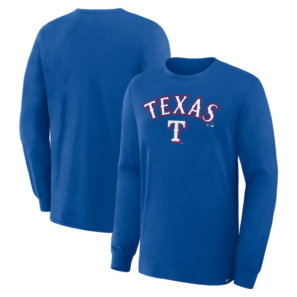 Texas Rangers Fanatics Lock-Up Legacy Long Sleeve T-Shirt - Royal T-shirts
