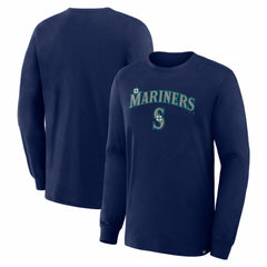 Seattle Mariners Fanatics Lock-Up Legacy Long Sleeve T-Shirt - Navy T-shirts