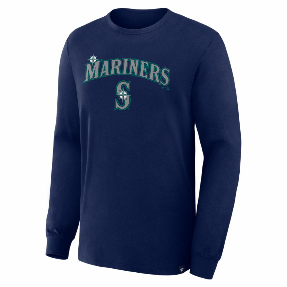 Seattle Mariners Fanatics Lock-Up Legacy Long Sleeve T-Shirt - Navy T-shirts