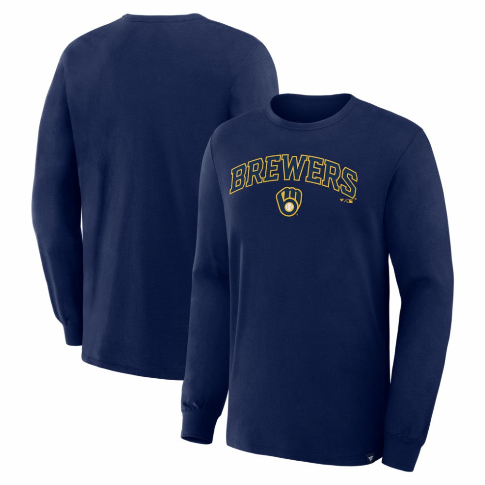Milwaukee Brewers Fanatics Lock-Up Legacy Long Sleeve T-Shirt - Navy T-shirts