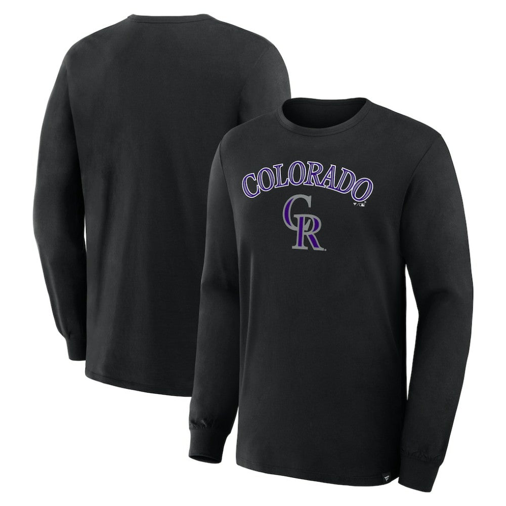 Colorado Rockies Fanatics Lock-Up Legacy Long Sleeve T-Shirt - Black T-shirts