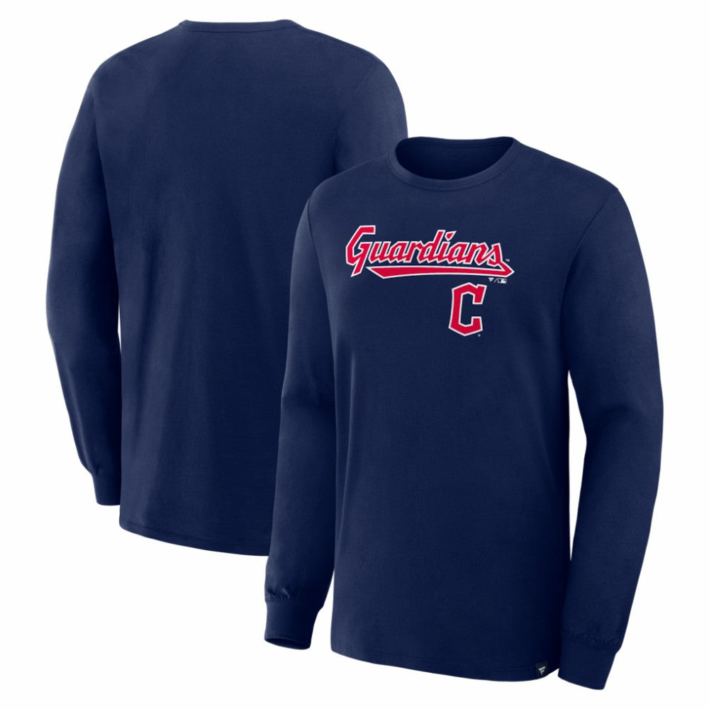 Cleveland Guardians Fanatics Lock-Up Legacy Long Sleeve T-Shirt - Navy T-shirts