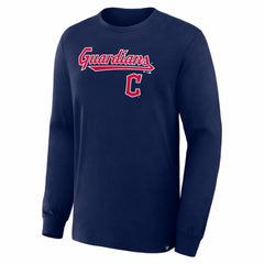 Cleveland Guardians Fanatics Lock-Up Legacy Long Sleeve T-Shirt - Navy T-shirts