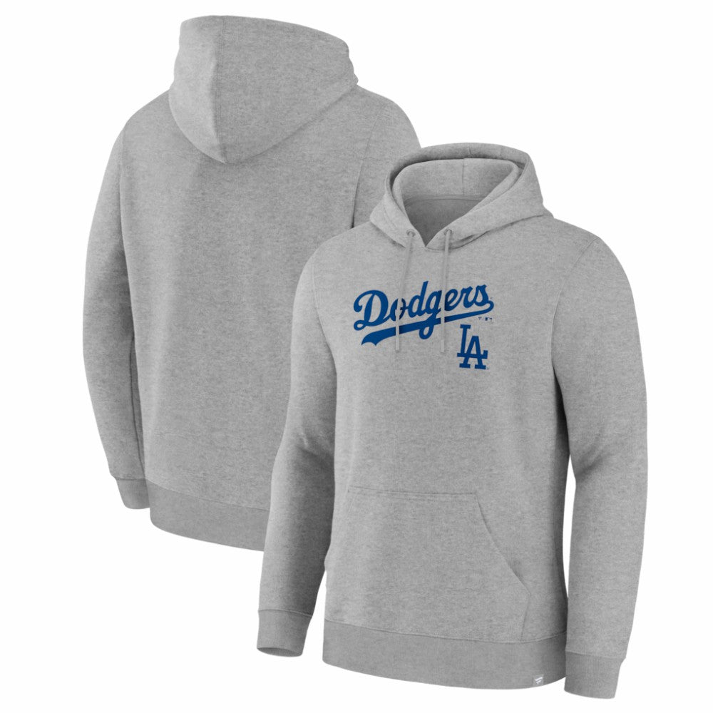 Los Angeles Dodgers Fanatics Lock-Up Legacy Hoodie - Heather Gray Hoodies