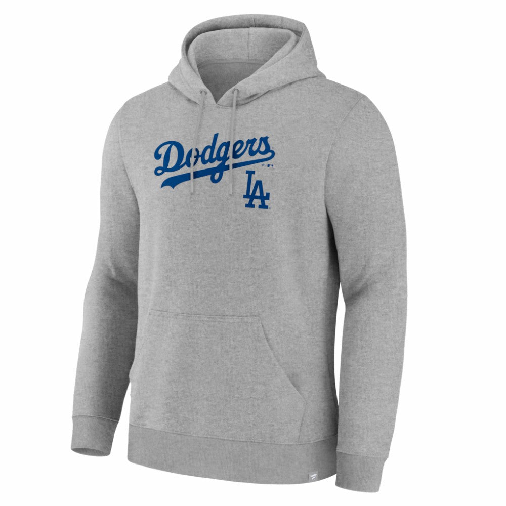 Los Angeles Dodgers Fanatics Lock-Up Legacy Hoodie - Heather Gray Hoodies