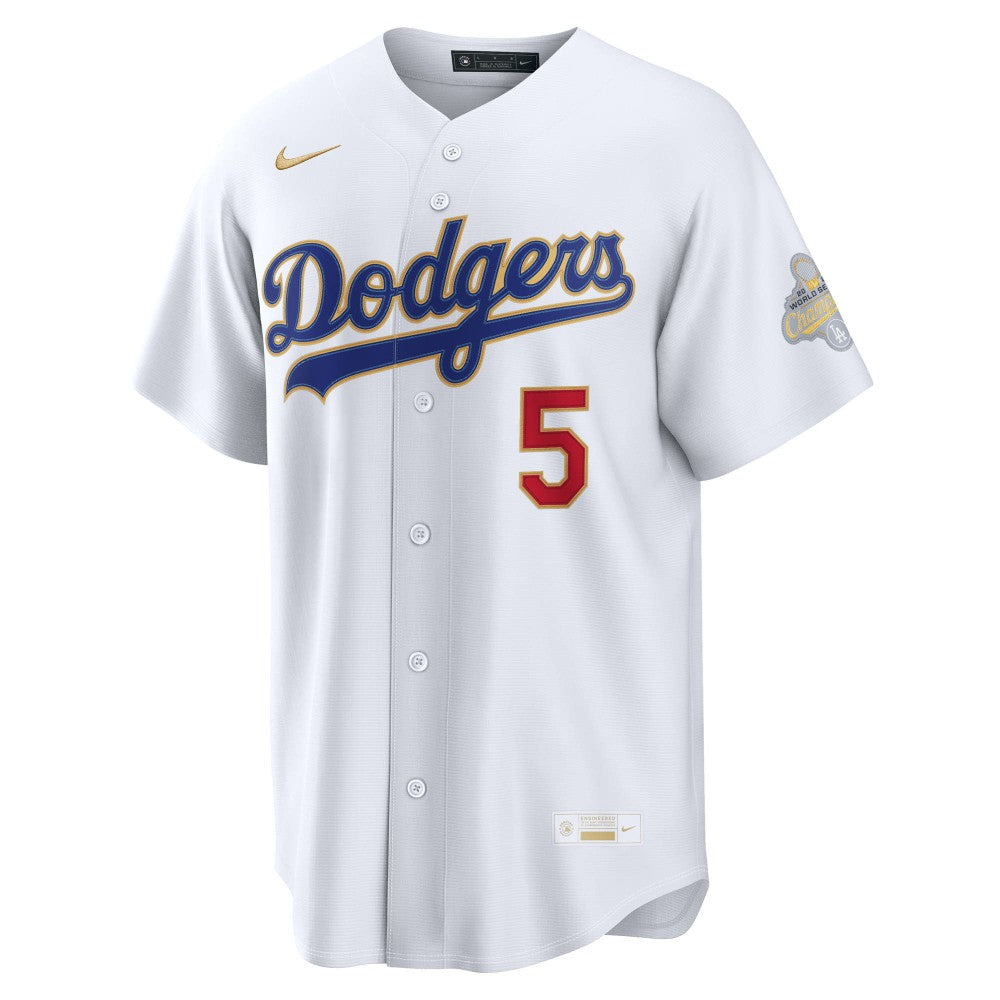 Freddie Freeman Los Angeles Dodgers Nike 2026 Gold Collection Stadium Jersey - White Jerseys