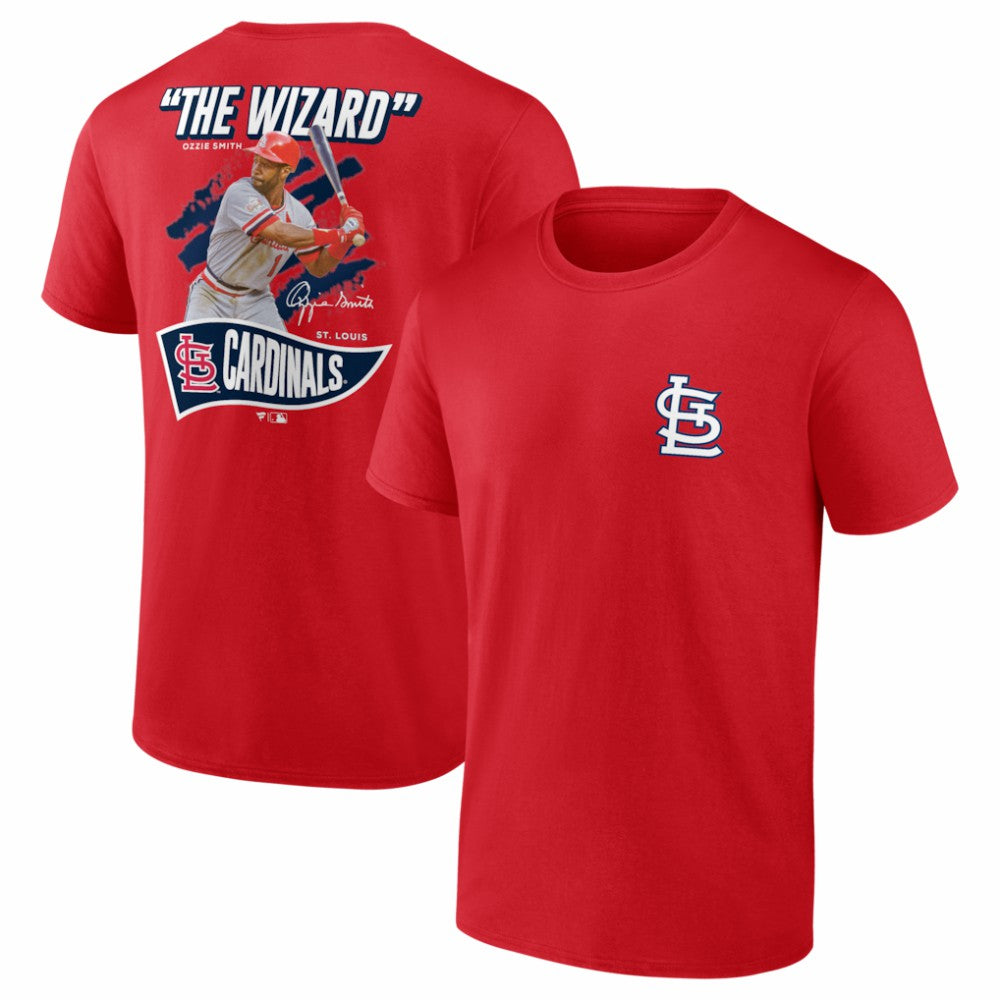 Ozzie Smith St. Louis Cardinals Fanatics Retired Player Nickname Name & Number T-Shirt - Red T-shirts