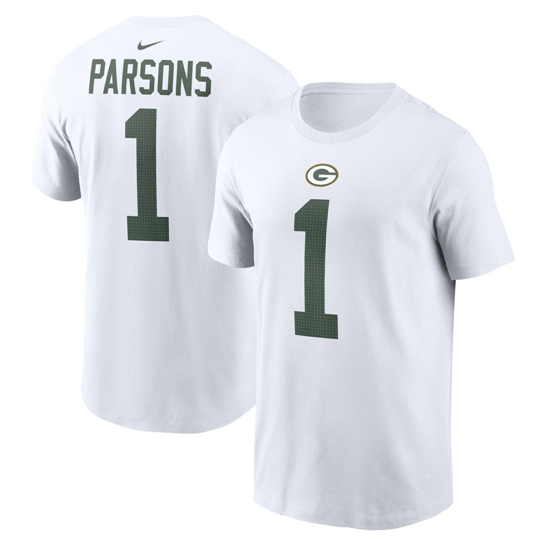 Micah Parsons Green Bay Packers Player Name & Number T-Shirt White