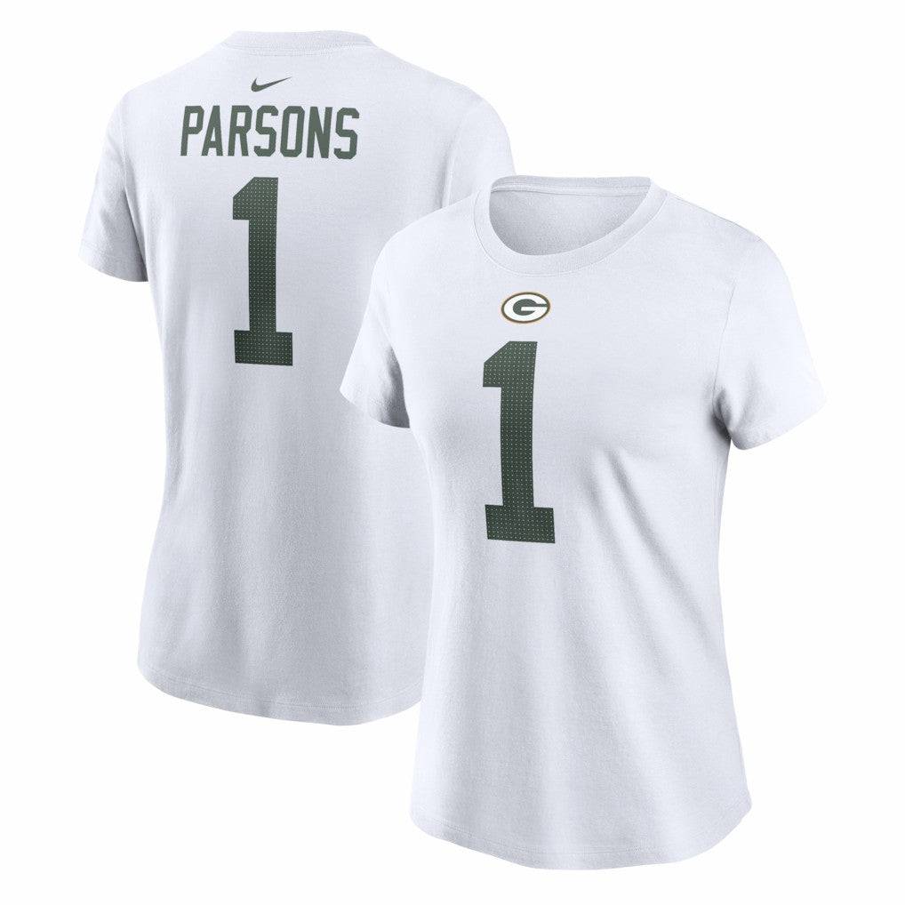 Micah Parsons Green Bay Packers Women's Player Name & Number T-Shirt White