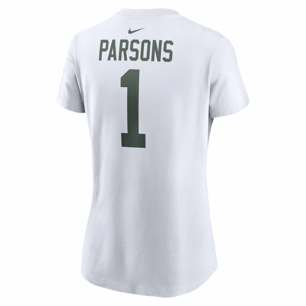 Micah Parsons Green Bay Packers Women's Player Name & Number T-Shirt White
