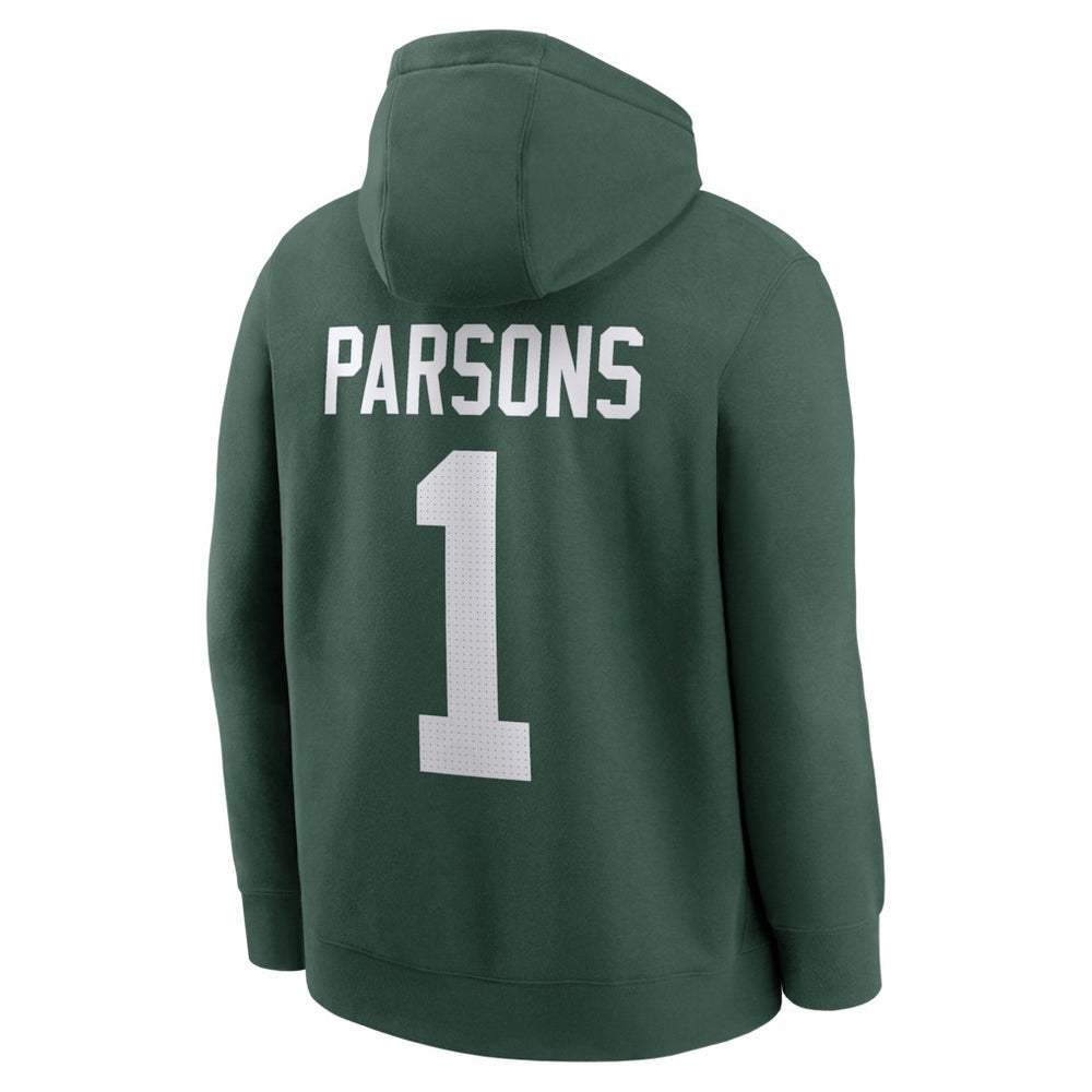 Micah Parsons Green Bay Packers Player Name & Number Fleece Hoodie Green
