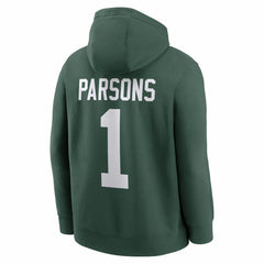 Micah Parsons Green Bay Packers Player Name & Number Fleece Hoodie Green
