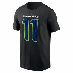 Jaxon Smith-Njigba Seattle Seahawks Carbon Name & Number T-Shirt Black