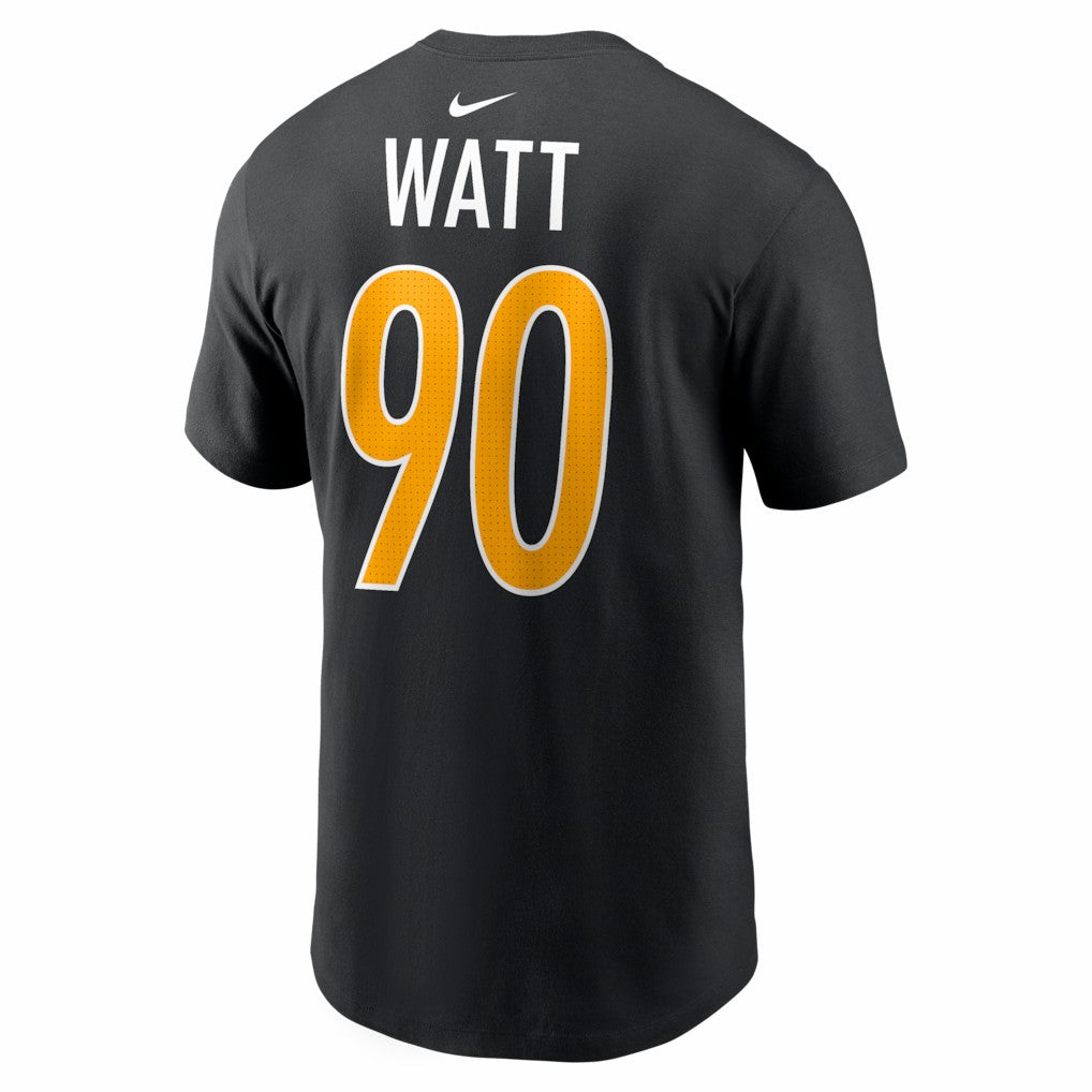 T.J. Watt Pittsburgh Steelers Carbon Name & Number T-Shirt Black