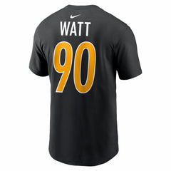 T.J. Watt Pittsburgh Steelers Carbon Name & Number T-Shirt Black