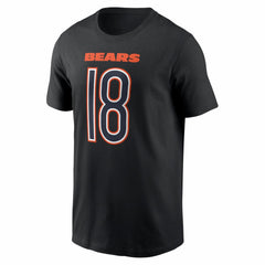 Caleb Williams Chicago Bears Carbon Name & Number T-Shirt Black