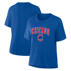 Chicago Cubs Fanatics Women's Lockup Legacy T-Shirt - Royal T-shirts