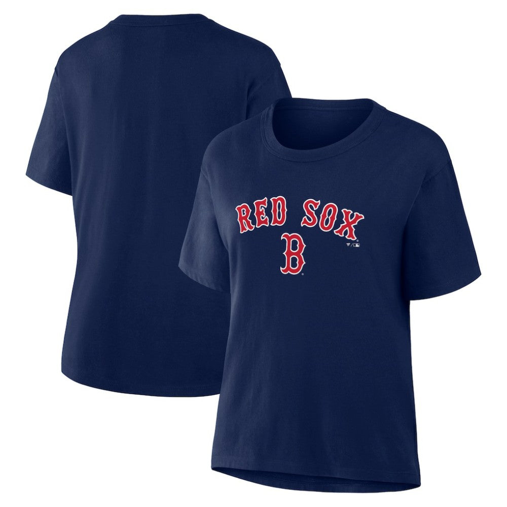 Boston Red Sox Fanatics Women's Lockup Legacy T-Shirt - Navy T-shirts