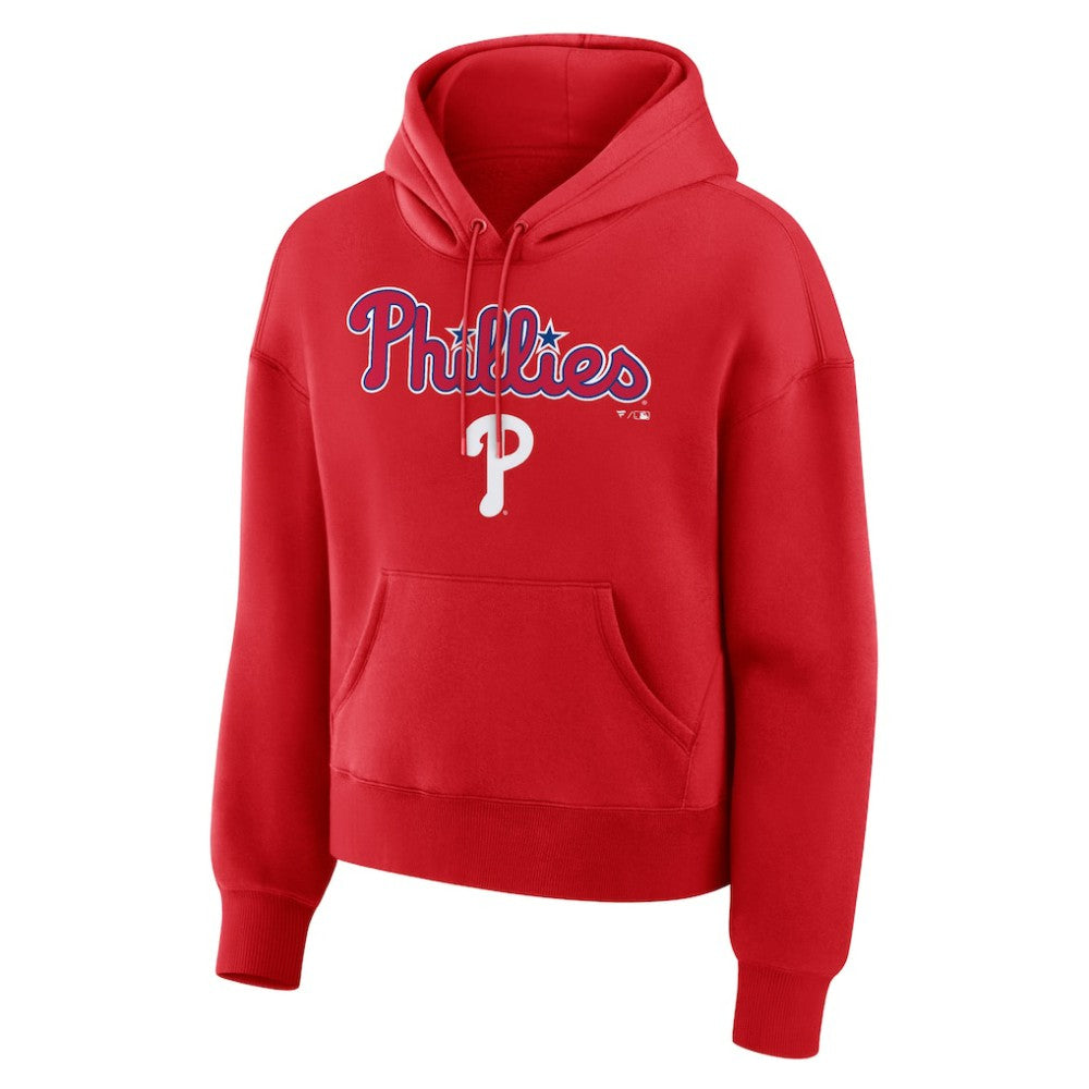 Philadelphia Phillies Fanatics Women's Lockup Legacy Fleece Hoodie - Red Hoodies