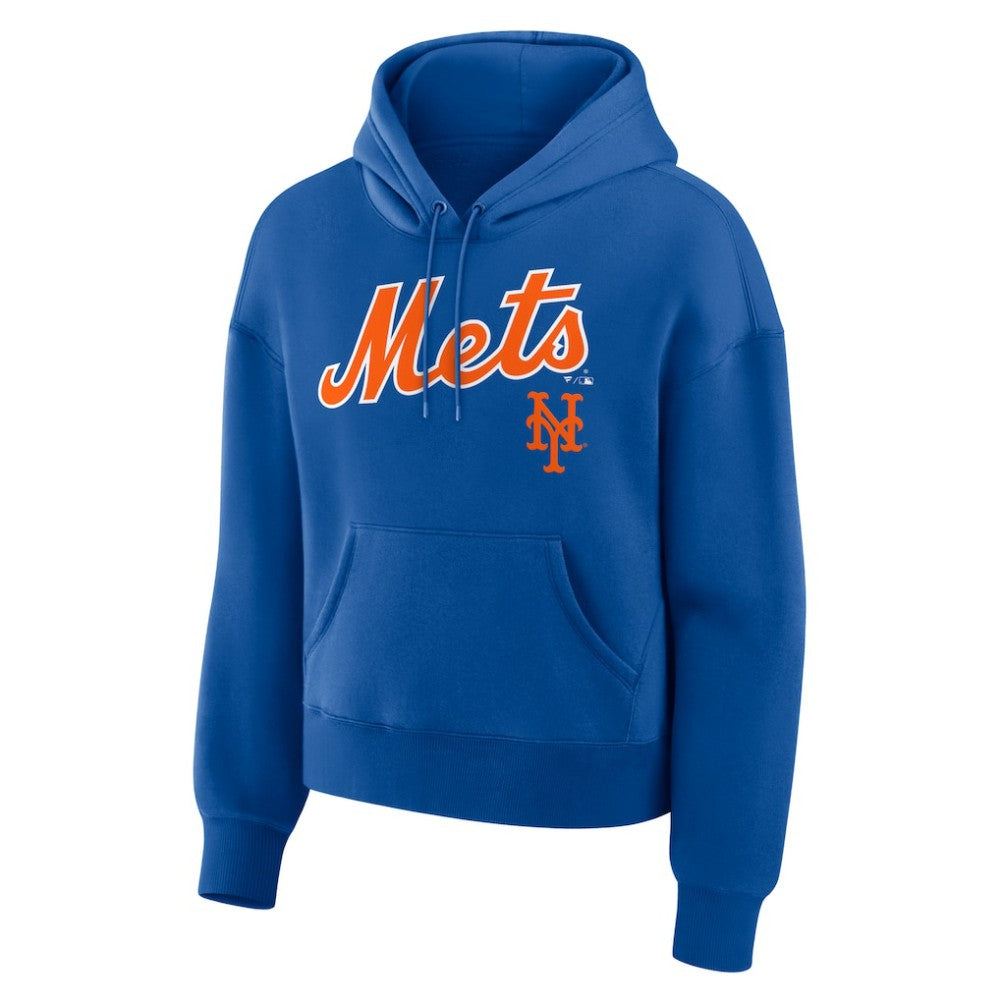 New York Mets Fanatics Women's Lockup Legacy Fleece Hoodie - Royal Hoodies