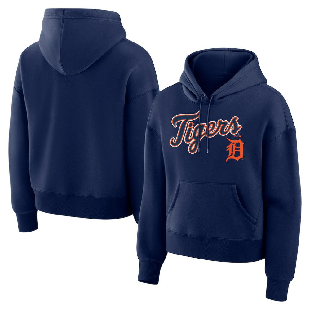 Detroit Tigers Fanatics Women's Lockup Legacy Fleece Hoodie - Navy Hoodies