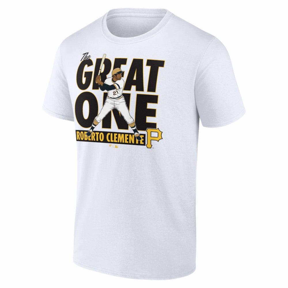 Roberto Clemente Pittsburgh Pirates Fanatics Cooperstown Collection Player T-Shirt - White T-shirts
