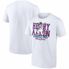 Hank Aaron Atlanta Braves Fanatics Cooperstown Collection Player T-Shirt - White T-shirts