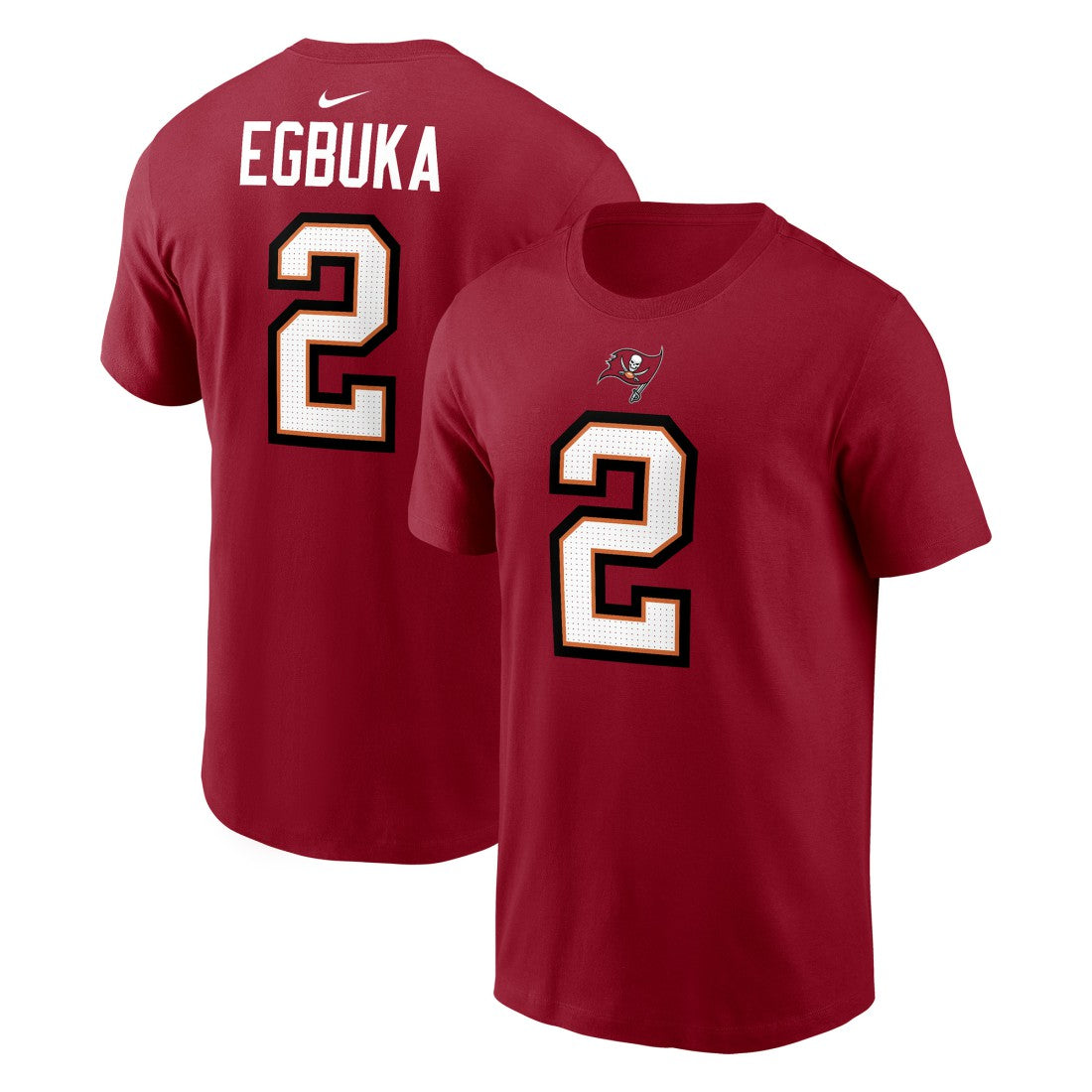 Emeka Egbuka Tampa Bay Buccaneers Player Name & Number T-Shirt Red