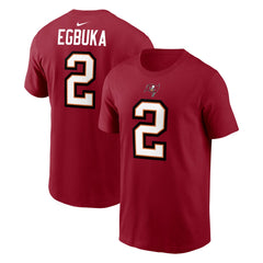 Emeka Egbuka Tampa Bay Buccaneers Player Name & Number T-Shirt Red