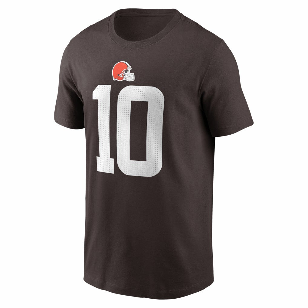 Quinshon Judkins Cleveland Browns Name & Number T-Shirt Brown