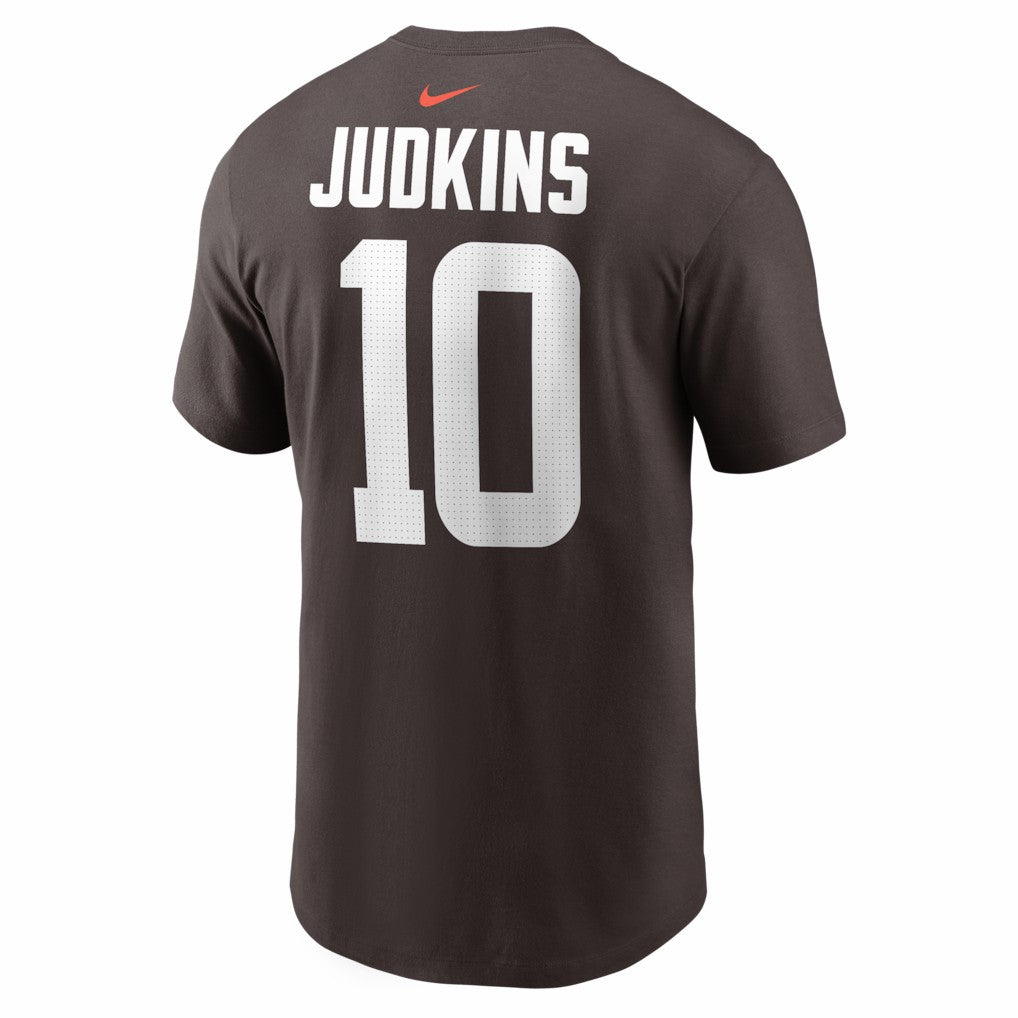 Quinshon Judkins Cleveland Browns Name & Number T-Shirt Brown