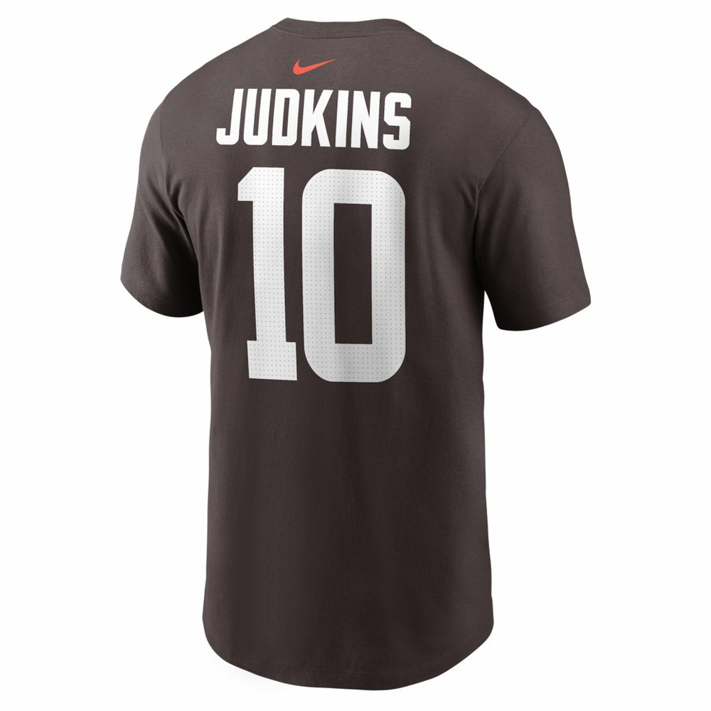 Quinshon Judkins Cleveland Browns Name & Number T-Shirt Brown
